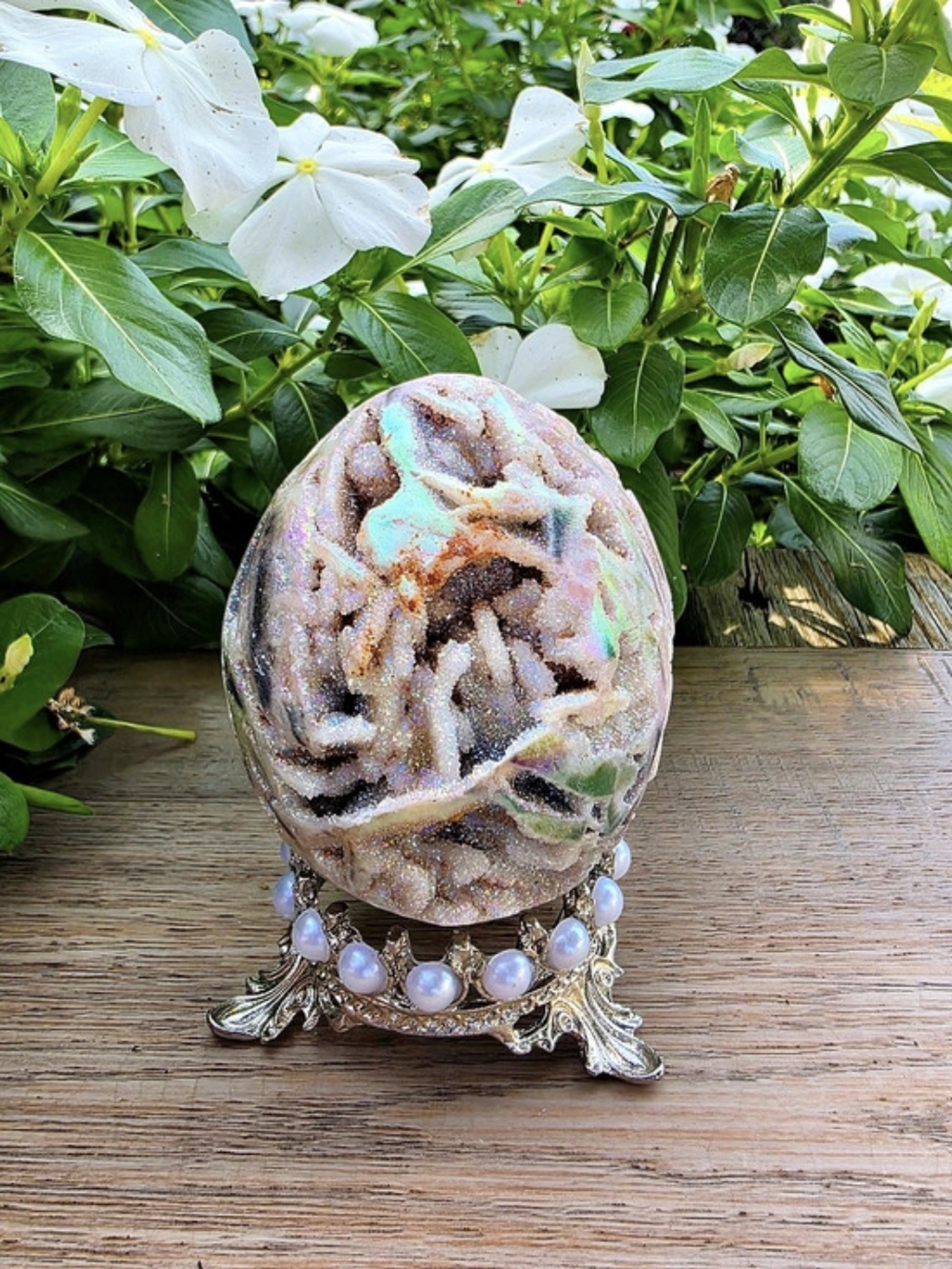 Aura Sphalerite Crystal Egg